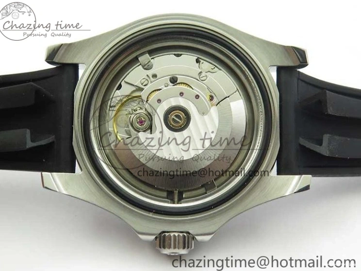 0416 Yacht-Master 116655 ARF SS Custom Made Black Ceramic Bezel on Oysterflex Rubber Strap A HighPerformance 3064